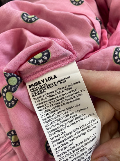 Fabulous Bimba Y Lola logo flirty Dress UKS Pink & neon SH493