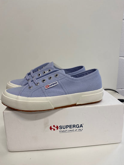 Fabulous Superga platform Sneakers UK4 Baby Blue SH493