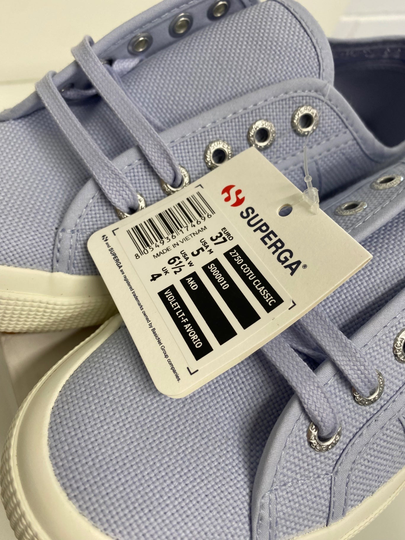 Fabulous Superga platform Sneakers UK4 Baby Blue SH493