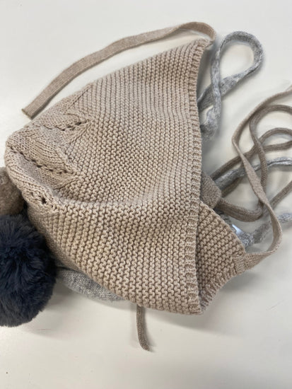 Fabulous Paz Rodriguez & Jamiks winter Hats NewBorn Beige & grey #40 SH493
