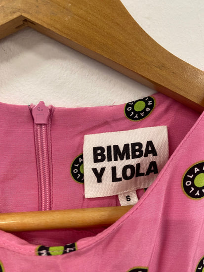 Fabulous Bimba Y Lola logo flirty Dress UKS Pink & neon SH493