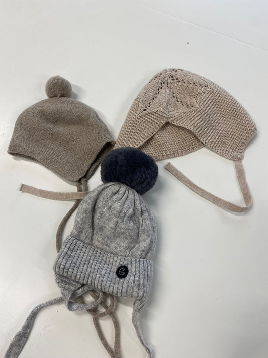 Fabulous Paz Rodriguez & Jamiks winter Hats NewBorn Beige & grey #40 SH493