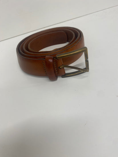 Fabulous Faconnable leather tan gentleman’s Belt 44” Brown SH493