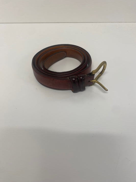 Fabulous Faconnable tan gentleman’s leather Belt W42” Brown SH493