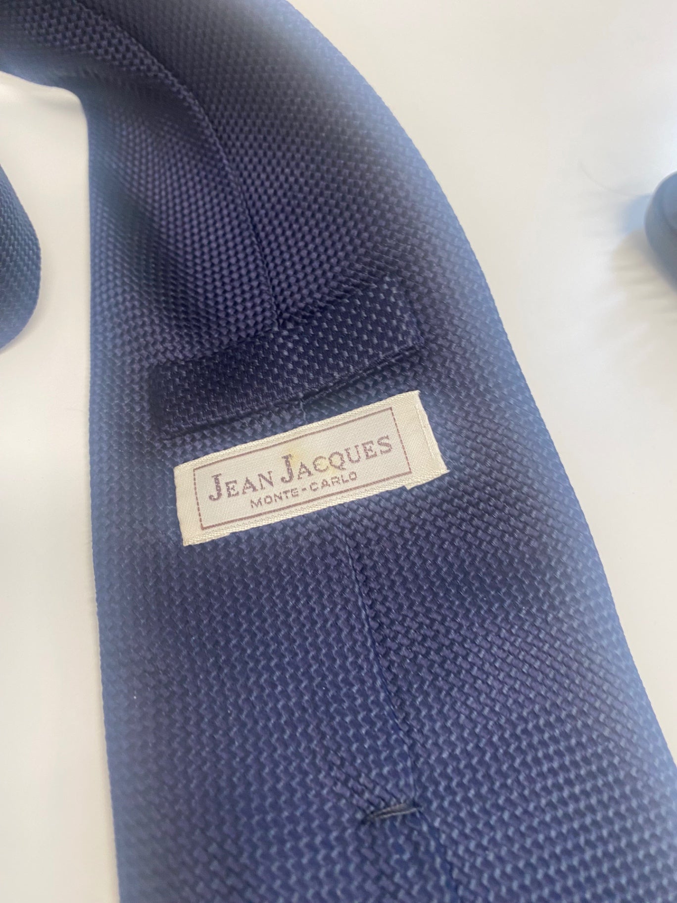 Fabulous Jean Jacques classic Monte Carlo silk Tie One size Dark Blue SH493