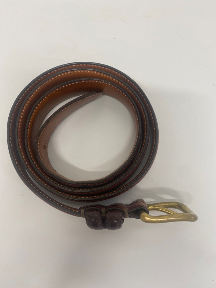 Fabulous Faconnable tan gentleman’s leather Belt W42” Brown SH493