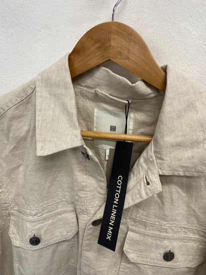 Fabulous Next Jacket UK M Beige linen cotton blend new SH493