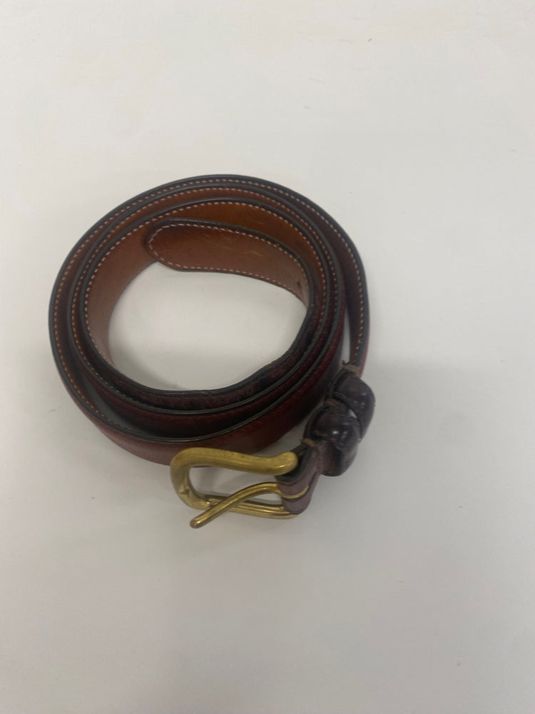 Fabulous Faconnable tan gentleman’s leather Belt W42” Brown SH493