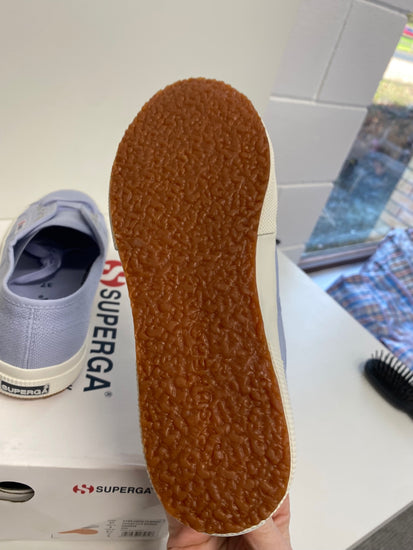 Fabulous Superga platform Sneakers UK4 Baby Blue SH493