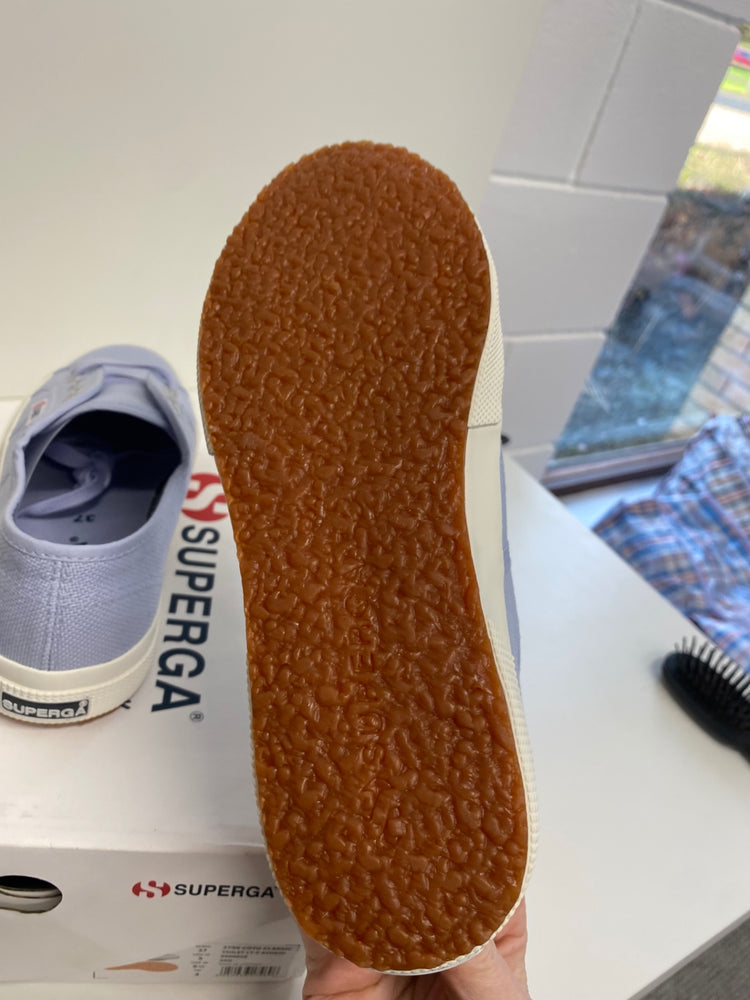 Fabulous Superga platform Sneakers UK4 Baby Blue SH493