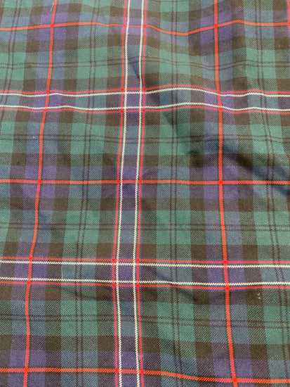Fabulous ex hire Scottish National tartan pure wool Heavy Kilt W36" traditional SH493