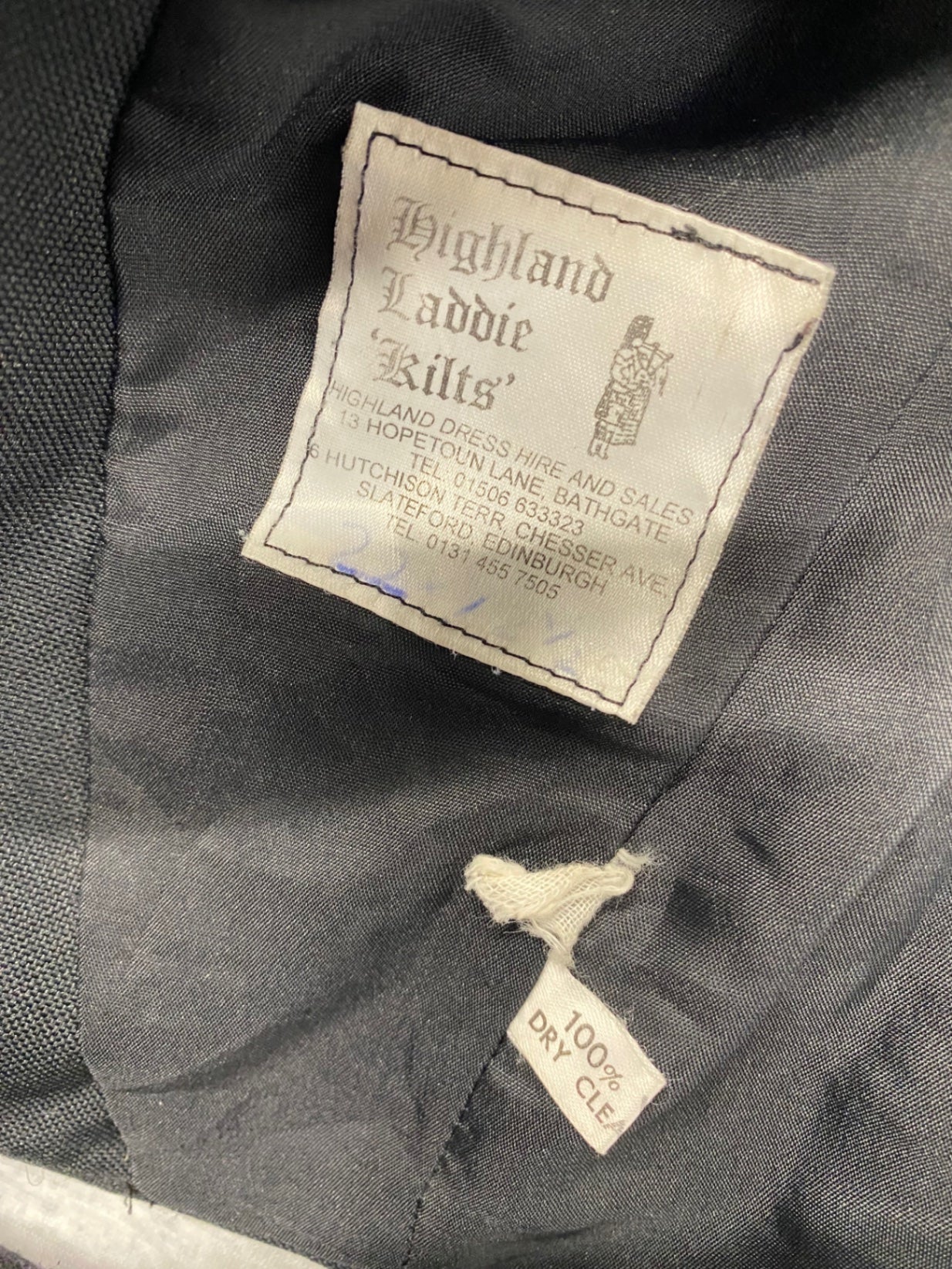 Fabulous Scottish Kilt Jacket 3-4yrs Black Prince Charlie #682 MD001