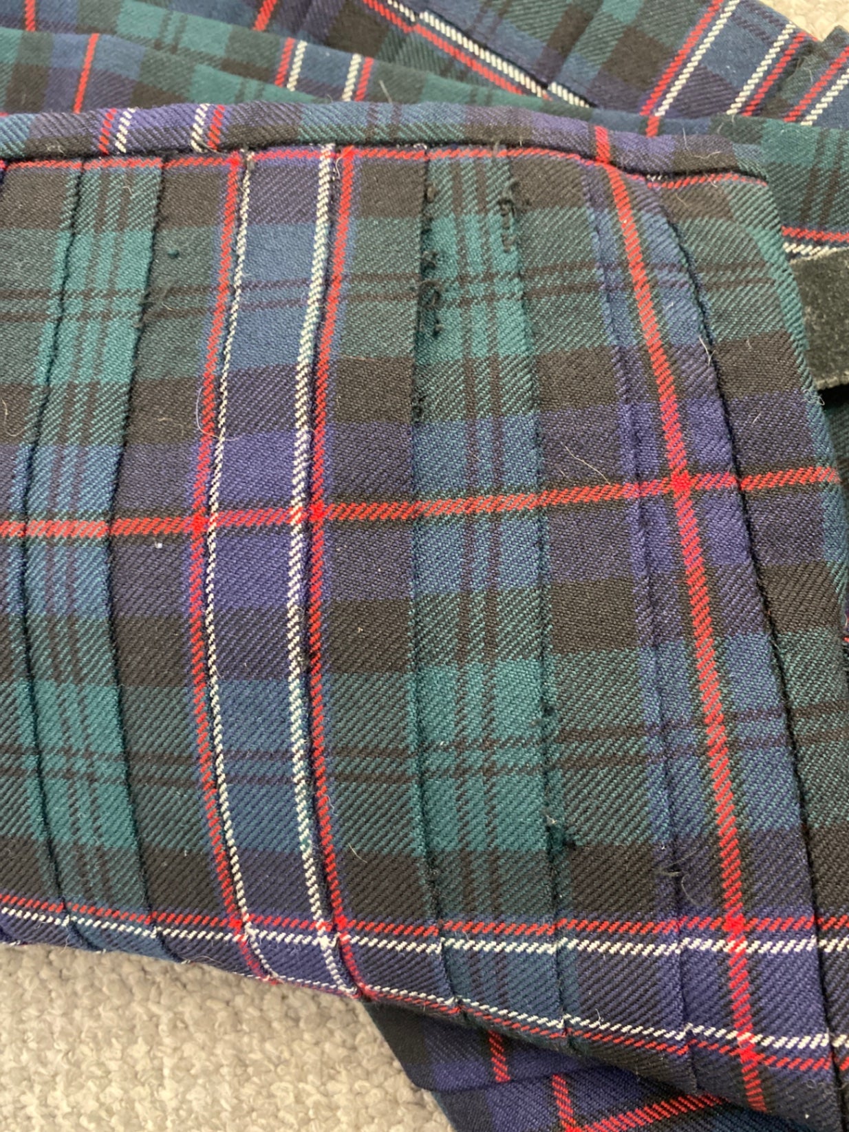 Fabulous ex hire Scottish National tartan pure wool Heavy Kilt W36" traditional SH493