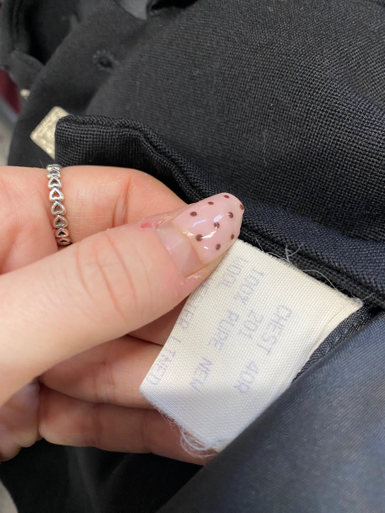 Fabulous Scottish Kilt waistcoat 40R Black Prince Charlie #678 MD001 