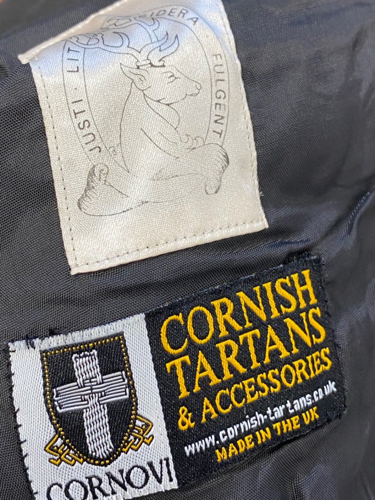 Fabulous Scottish Kilt Jacket Age 8 Black Prince Charlie 30” #685 SH493