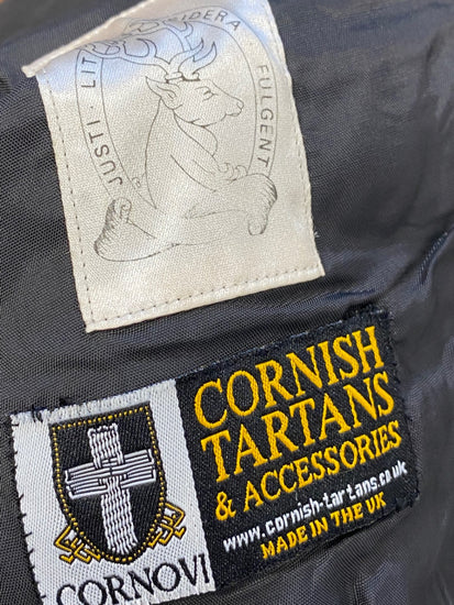 Fabulous Scottish Kilt Jacket Age 8 Black Prince Charlie 30” #685 SH493