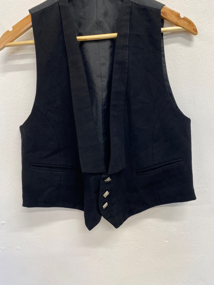 Fabulous Scottish Kilt waistcoat 40R Black Prince Charlie #678 MD001 