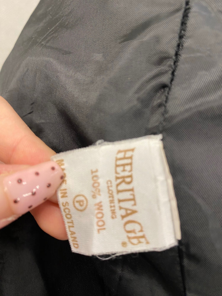 Fabulous Scottish Kilt Jacket Age 6-7 Black 26” Prince Charlie #684