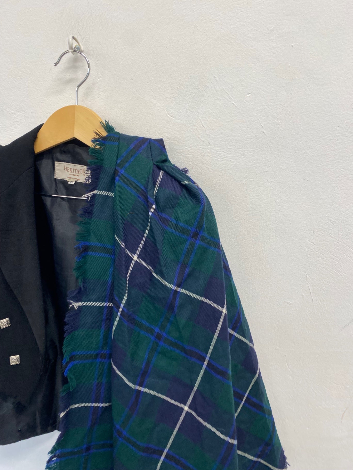 Fabulous Hunting stewart Fly Plaid W29" L36 Navy green #3 MD001