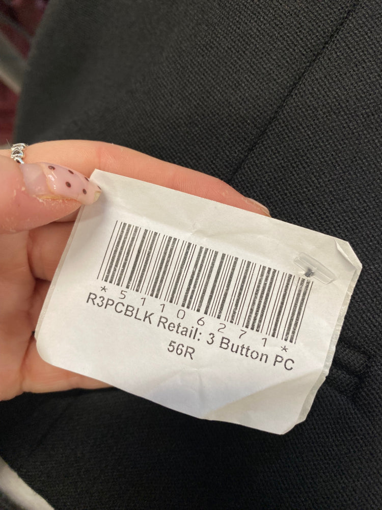 Fabulous Scottish Kilt waistcoat Prince Charlie UK 56 reg Black #677 MD001