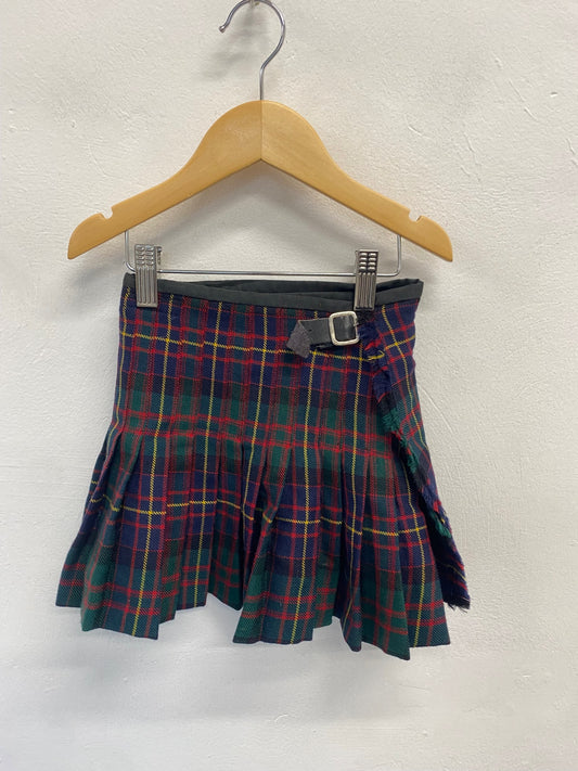 Fabulous Cameron Kilt W18” drop 11”Red green kids MD001