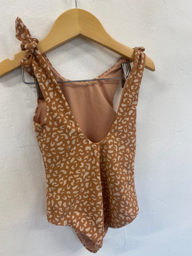 Fabulous Liewood animal print girls Swimsuit Age 3-4 Brown and Beige