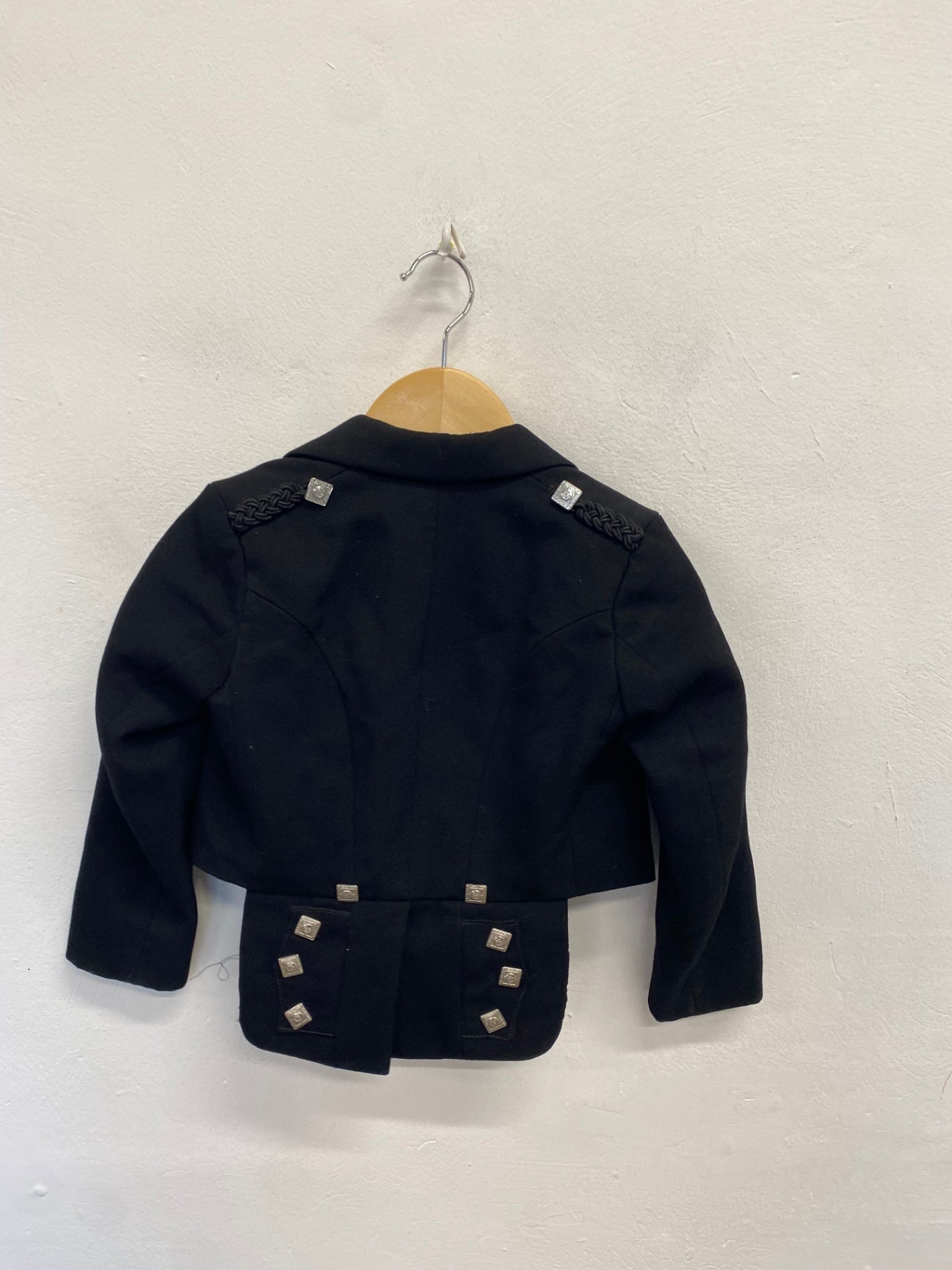 Fabulous Scottish Kilt Jacket Age 3-4 Black 22” Prince Charlie #683 MD001