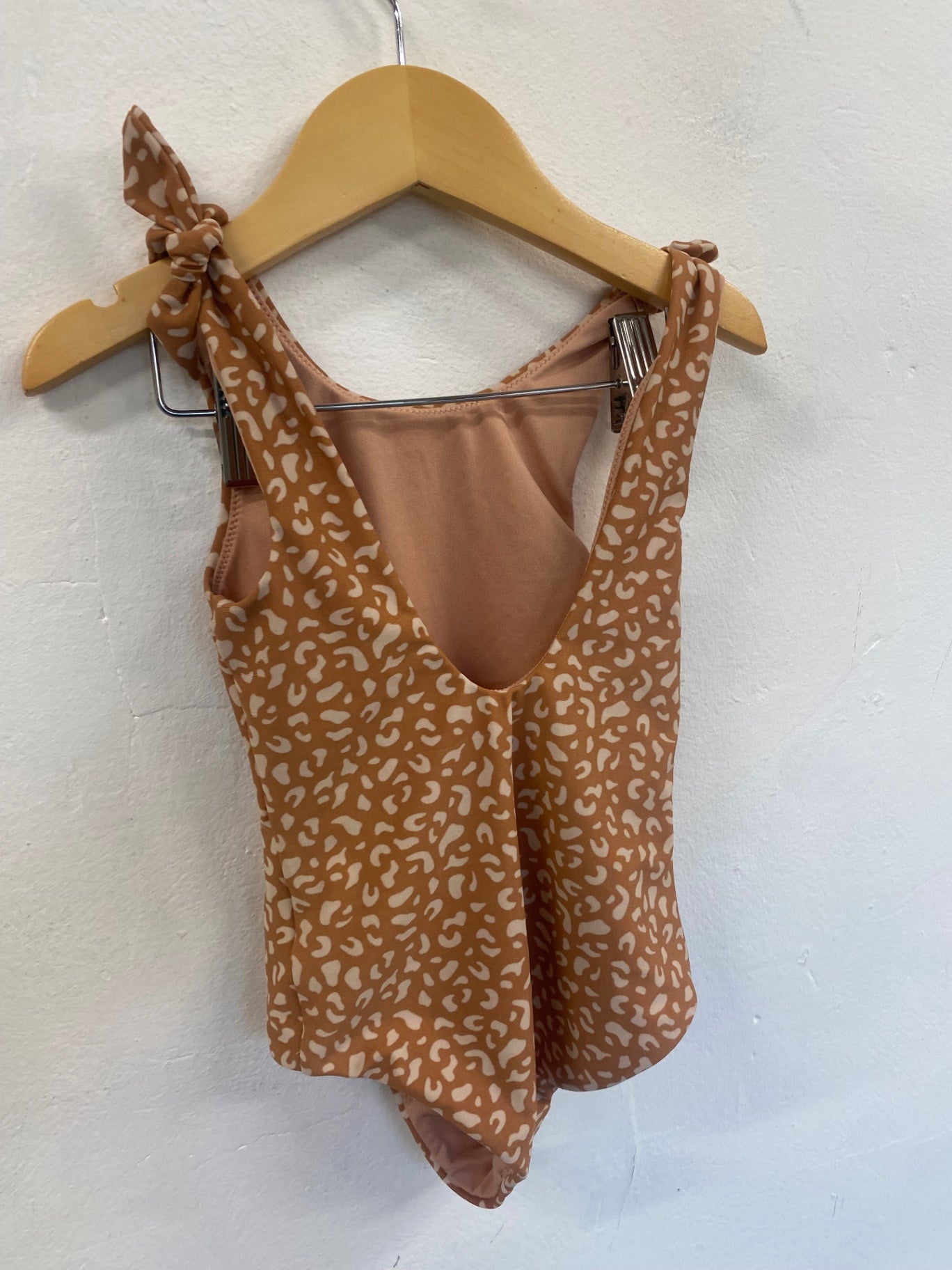 Fabulous Liewood animal print girls Swimsuit Age 3-4 Brown and Beige