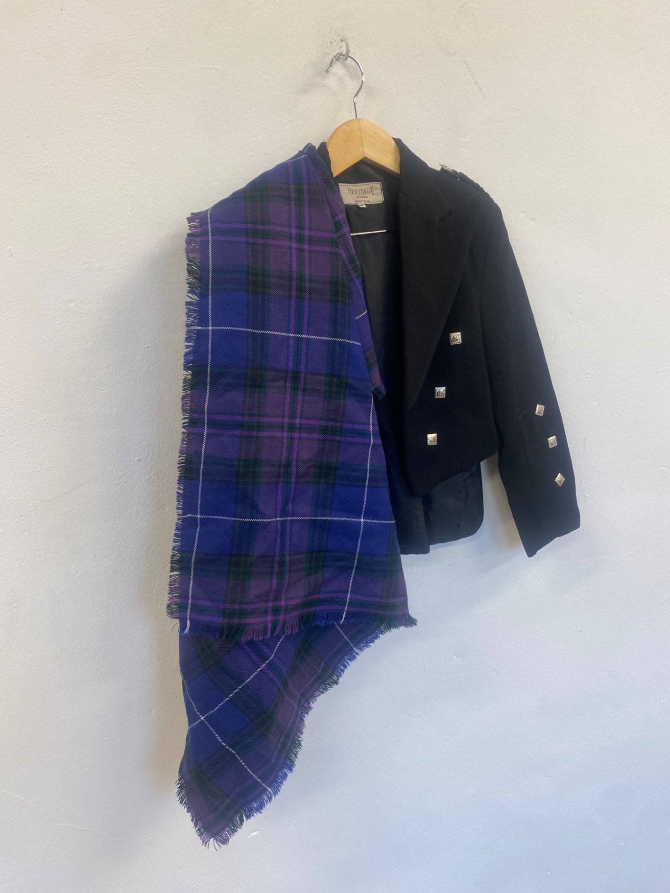 Fabulous pride of Scotland Wool Fly Plaid Tradional dress MD001