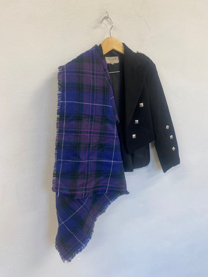 Fabulous pride of Scotland Wool Fly Plaid Tradional dress MD001