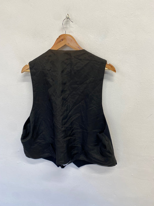 Fabulous Scottish Waistcoat UK 46 long Black Prince Charlie #679 MD001