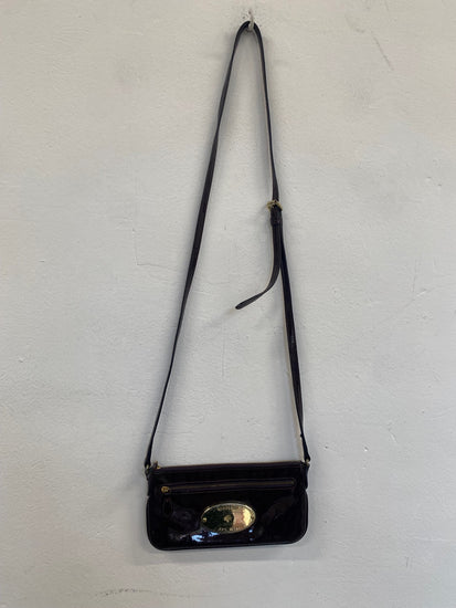 Fabulous Mulberry multi zip pouch Glossy Crossbody Bag Burgundy AE001 