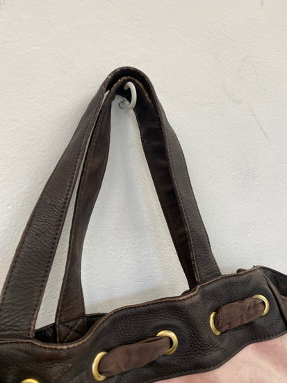 Fabulous Juicy Couture Y2K Rare state of Mind Daydreamer Peach velour bag AE001