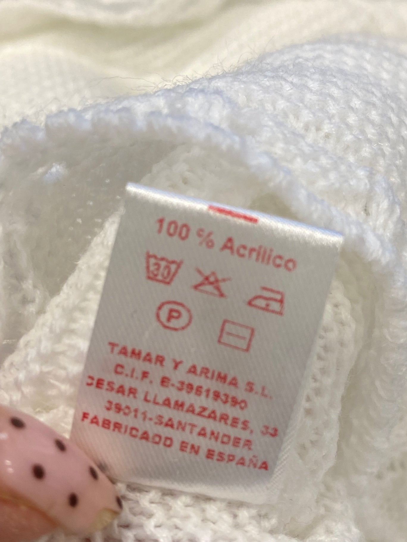 Fabulous Doña Carmen Cardigan 0-3mths White knit new AE001