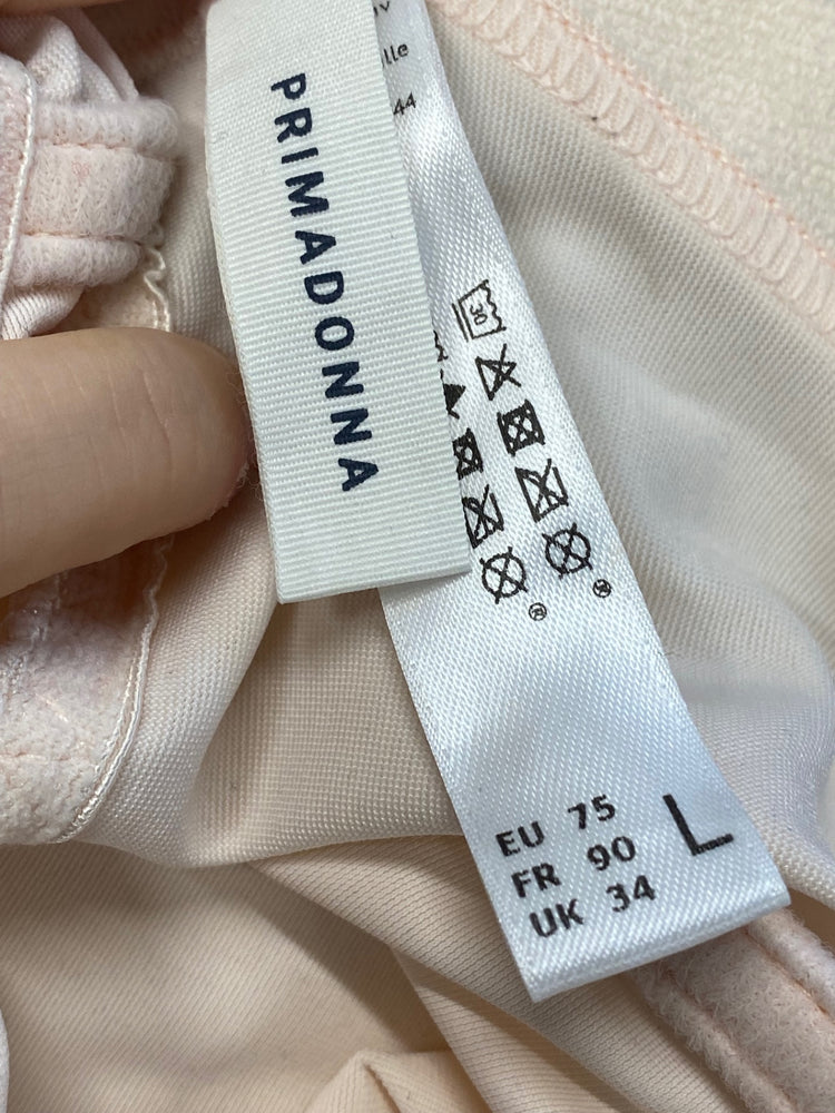 Fabulous Primadonna Bralette 34L Beige lace trim comfort BS001