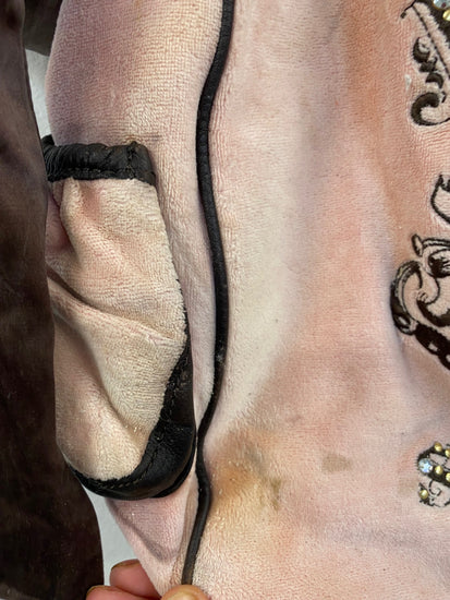 Fabulous Juicy Couture Y2K Rare state of Mind Daydreamer Peach velour bag AE001