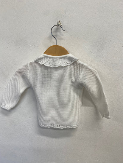 Fabulous Doña Carmen Cardigan 0-3mths White knit new AE001