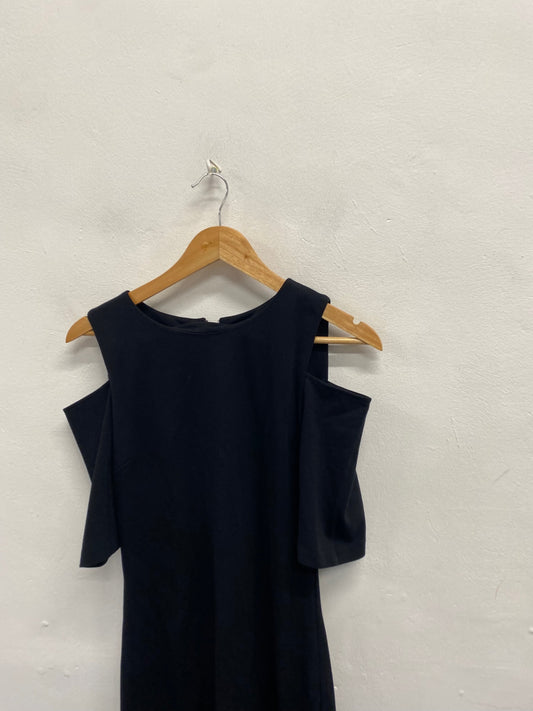 Fabulous Michael Kors Dress UK 8 Black cut out shoulder NF494