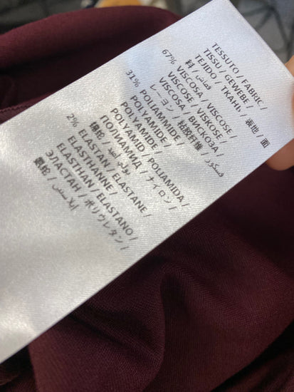 Fabulous Alexander Mcqueen lace up Bondage Dress UkS Burgundy NF494