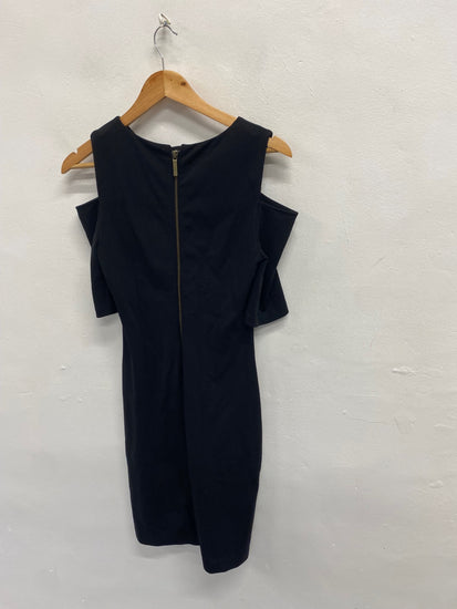 Fabulous Michael Kors Dress UK 8 Black cut out shoulder NF494
