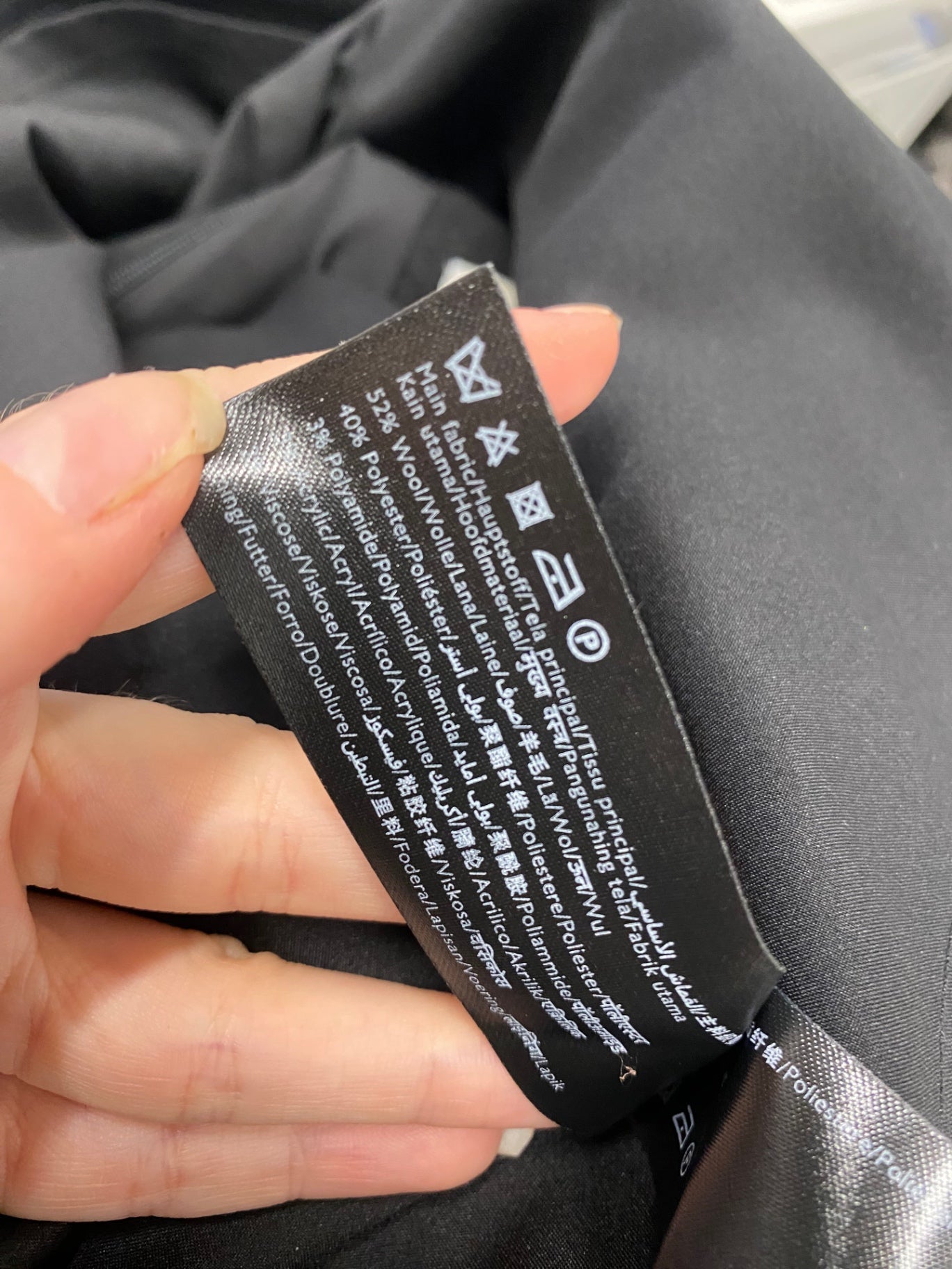 Fabulous Ted Baker Mini Skirt UK 10 Black wool blend NF494