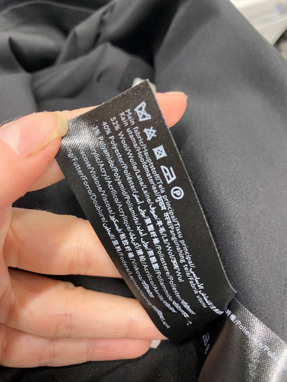 Fabulous Ted Baker Mini Skirt UK 10 Black wool blend NF494