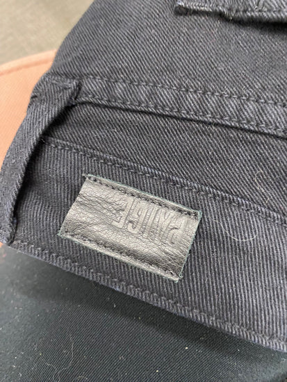 Fabulous Paige Black embellished denim Shorts UK8 Black AE001