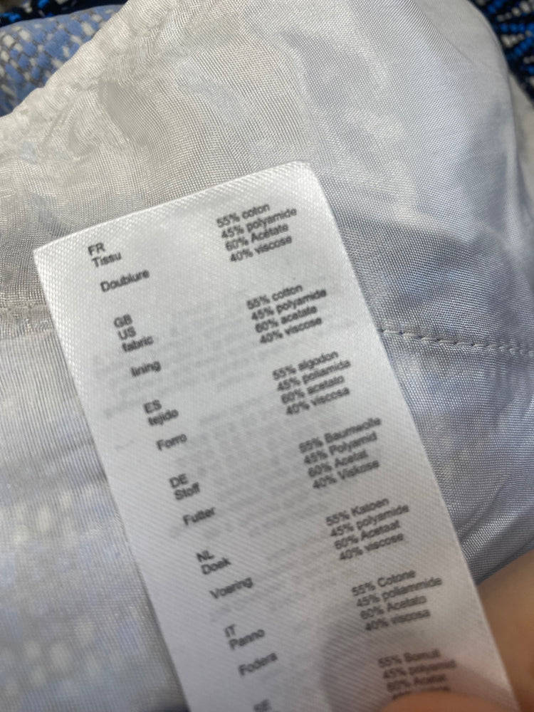 Fabulous Maje jacquard mini Skort Uk8 Blue geometric NF494