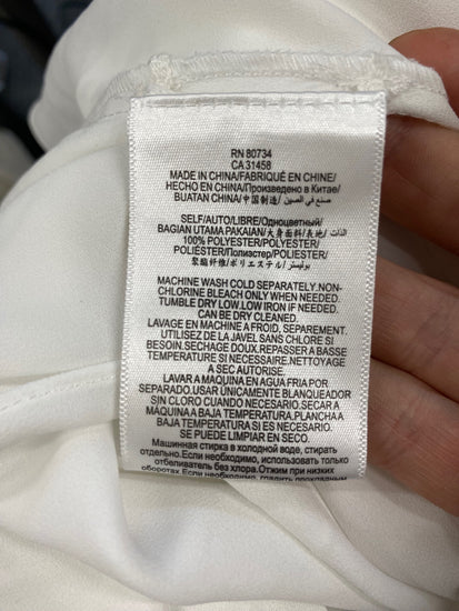 Fabulous BCBG Maxazria sleeveless slinky Top UkXS White NF494