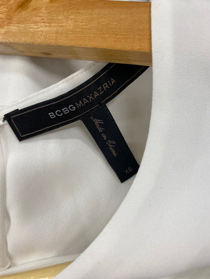 Fabulous BCBG Maxazria sleeveless slinky Top UkXS White NF494