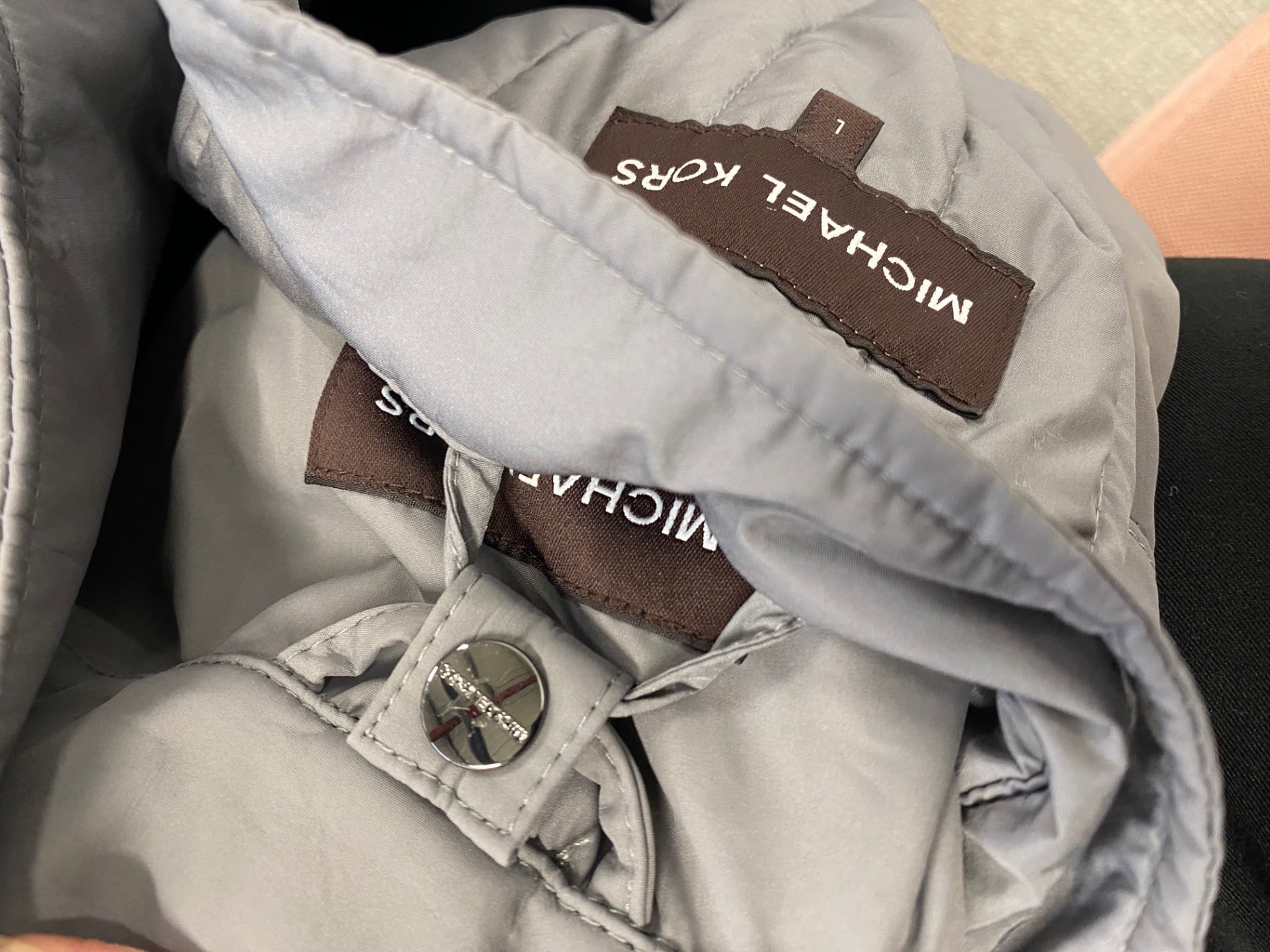 Fabulous Michael Kors Bomber Jacket UK L Grey NF494