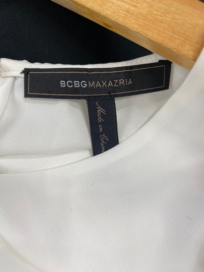 Fabulous BCBG Maxazria sleeveless slinky Top UkXS White NF494
