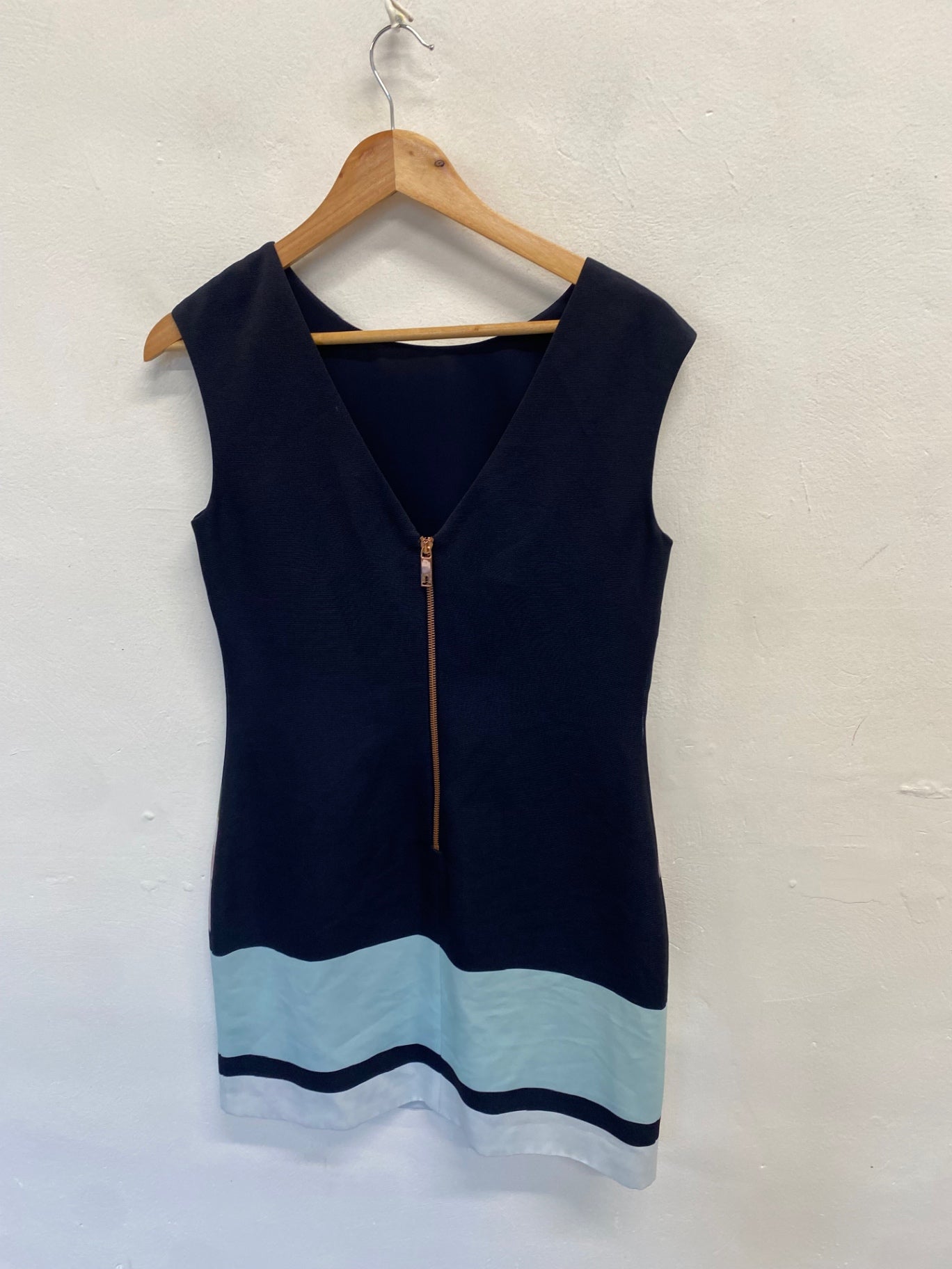 Fabulous Ted Baker dalyn Midi Dress UK 10 Navy pink floral NF494