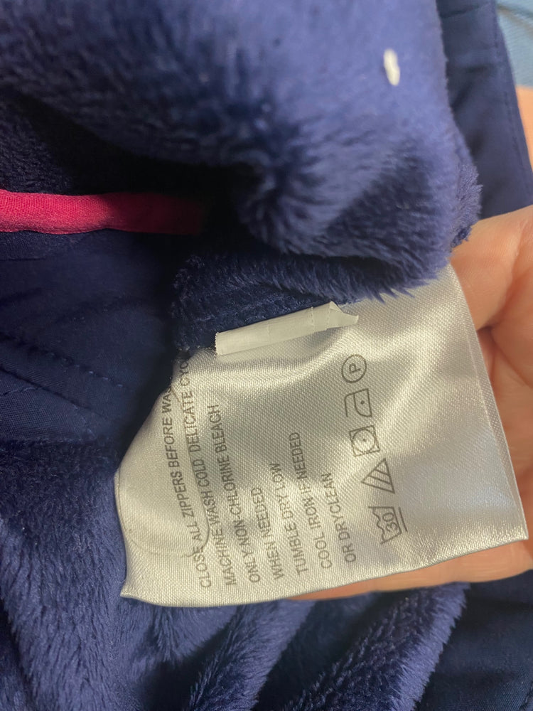Fabulous Michael Kors fleece cosy lined Jacket Age 6-7 Navy NF494